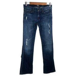 7 for All Mankind Women’s Bootcut Dark Wash Jeans In Size 28